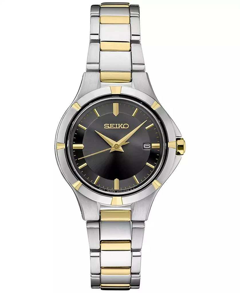 商品Seiko|Women's Essential Two Tone Stainless Steel Bracelet Watch 27mm,价格¥1531,第1张图片