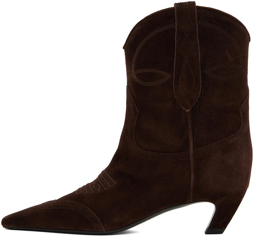商品Khaite|Brown Dallas Boots,价格¥8856,第3张图片详细描述