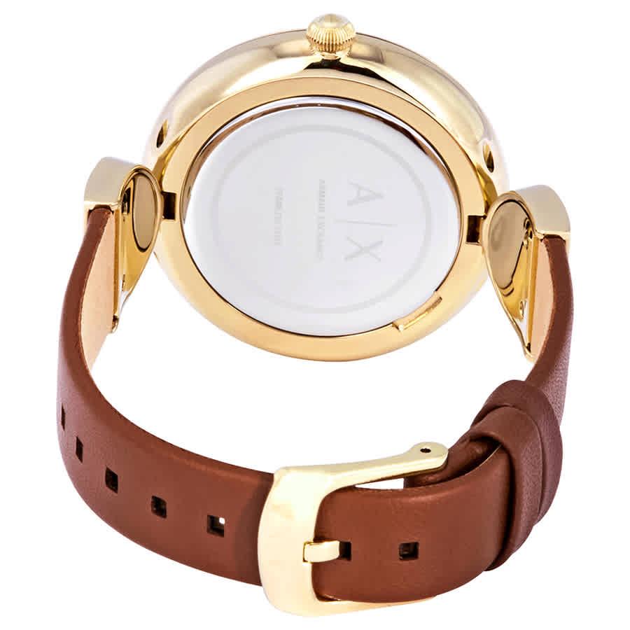 Armani Exchange Gold Dial Ladies Watch AX5324商品第3张图片规格展示
