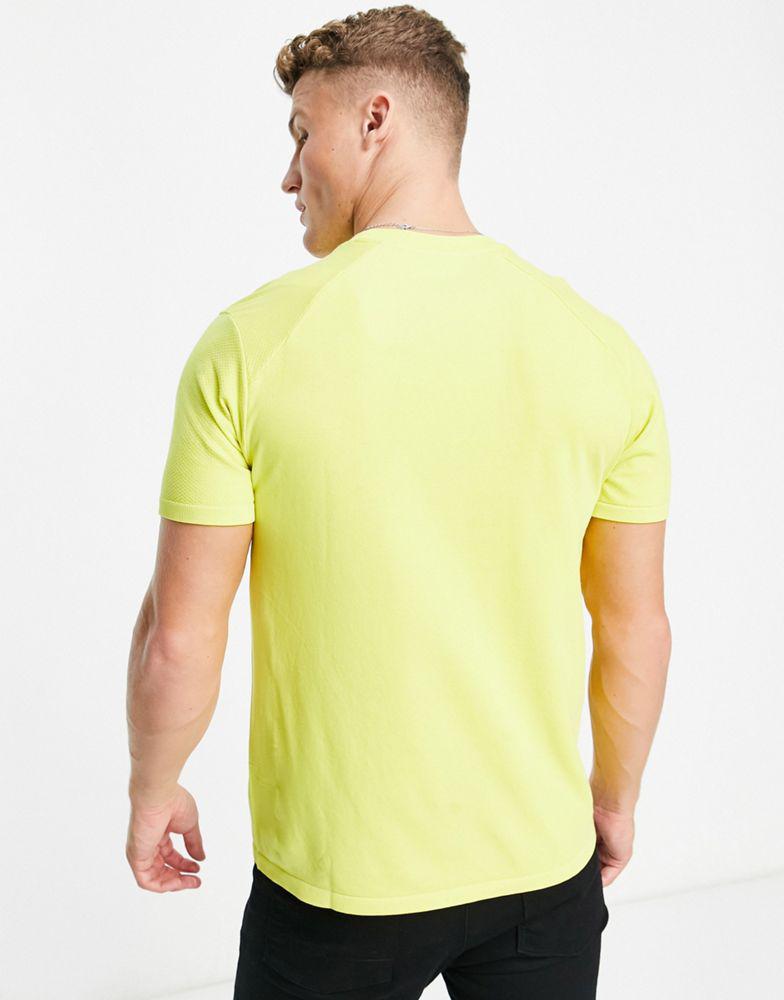 Lacoste crew neck t-shirt in yellow商品第4张图片规格展示