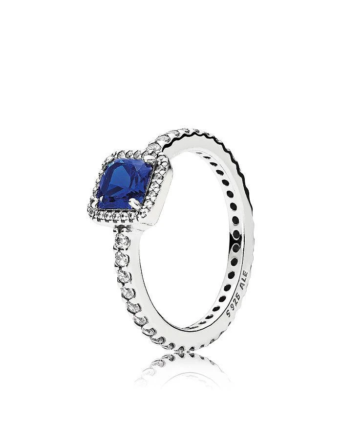 商品PANDORA|Ring - Sterling Silver & Cubic Zirconia Timeless Elegance,价格¥362,第3张图片详细描述