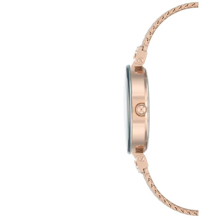 商品Anne Klein|Women's Rose Gold-Tone Stainless Steel Bracelet Watch 30mm AK-1906NVRG,价格¥354,第2张图片详细描述