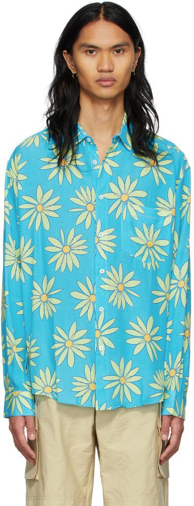 商品Jacquemus|Blue Le Splash 'La Chemise Simon' Shirt,价格¥1645,第1张图片