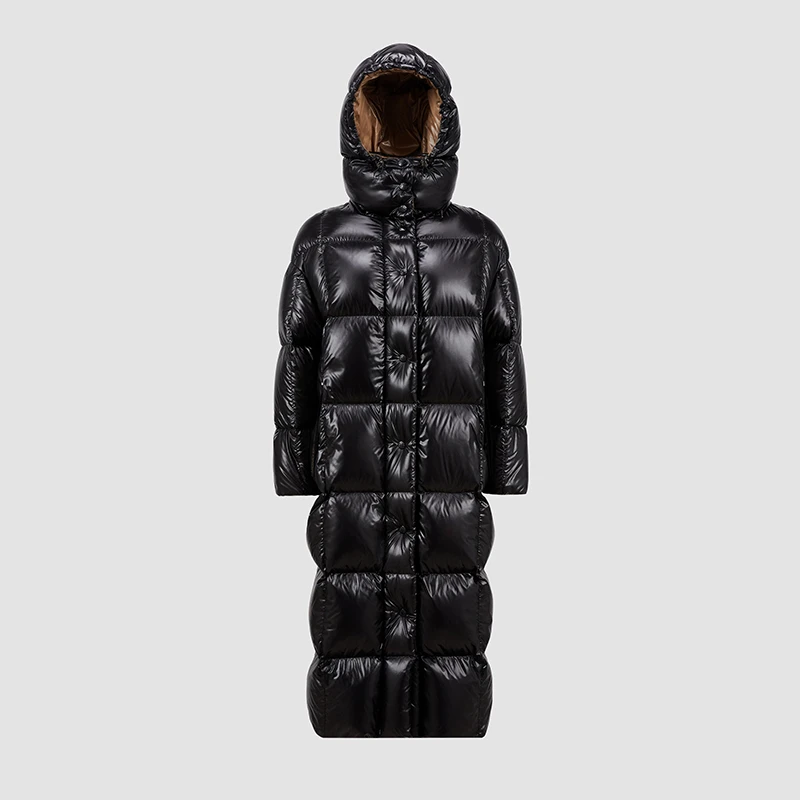 商品Moncler|蒙口 PARNAIBA系列女士黑色长款羽绒服 J20931C0005068950999,价格¥16046,第1张图片