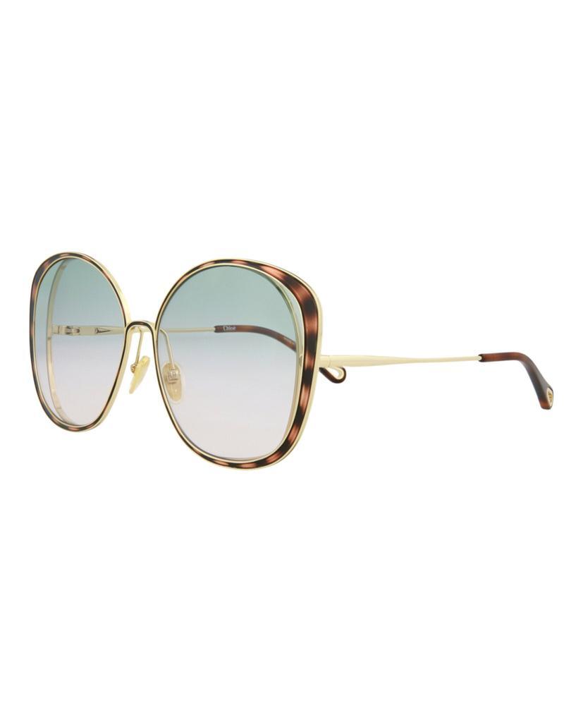商品Chloé|Round-Frame Metal Sunglasses,价格¥1060,第4张图片详细描述