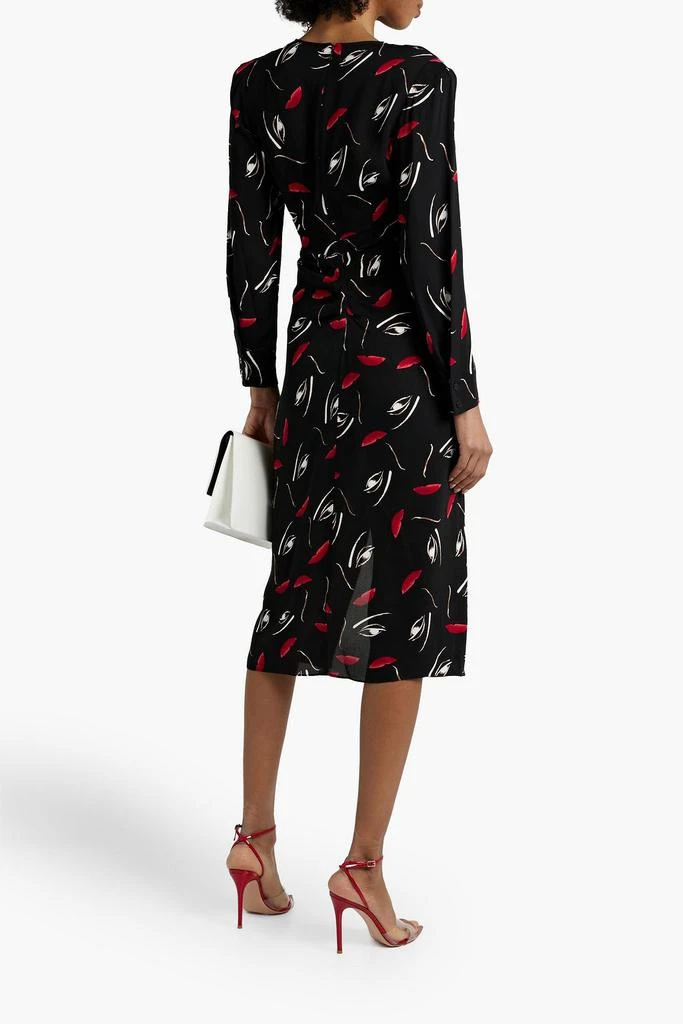 商品Diane von Furstenberg|Narcissa wrap-effect printed crepe midi dress,价格¥1912,第3张图片详细描述