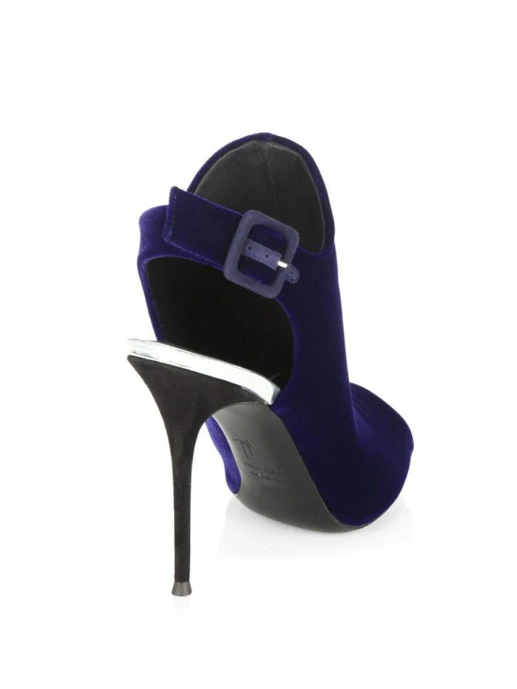 商品Giuseppe Zanotti|Mistico Open-Toe Suede Booties,价格¥2385,第2张图片详细描述