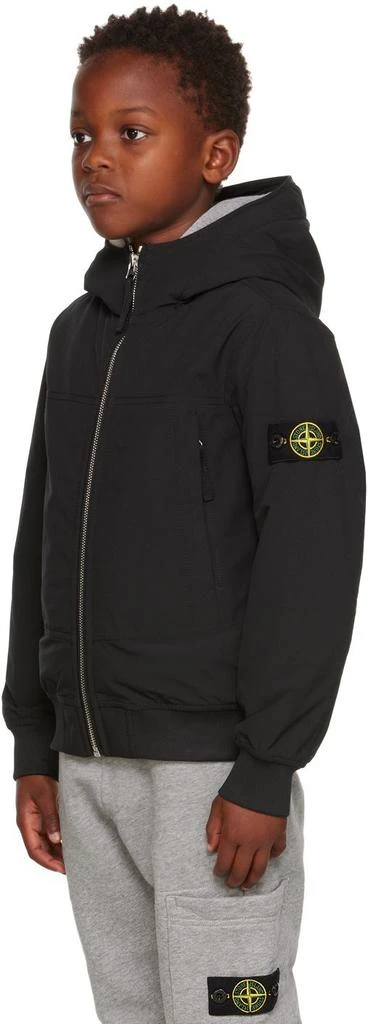 商品Stone Island Junior|Kids Black Soft-Shell-R Jacket,价格¥1549,第4张图片详细描述