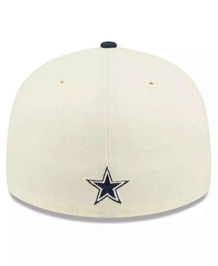 商品New Era|Men's Cream, Navy Dallas Cowboys 2022 Sideline Low Profile 59FIFTY Fitted Hat,价格¥341,第4张图片详细描述