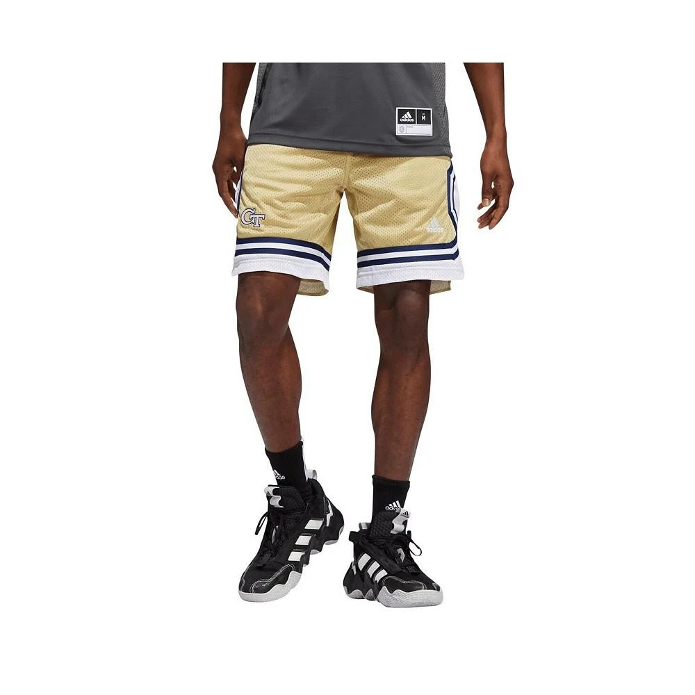 商品Adidas|Men's Gold Georgia Tech Yellow Jackets Swingman AEROREADY Basketball Shorts,价格¥439,第1张图片