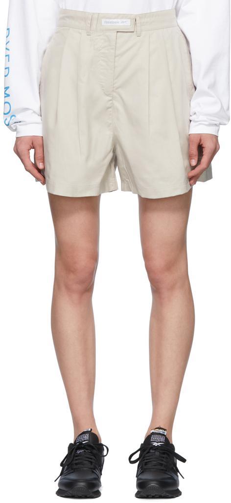 商品Reebok|Beige Polyester & Cotton Shorts,价格¥405,第1张图片
