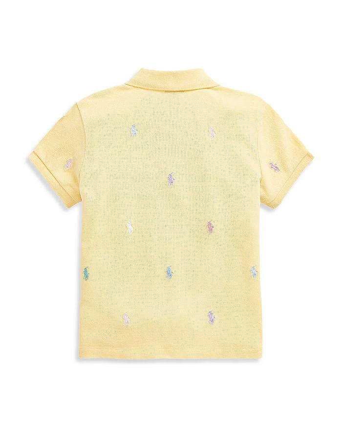 商品Ralph Lauren|Girls' Polo Pony Piqué Polo Shirt - Big Kid,价格¥156,第2张图片详细描述