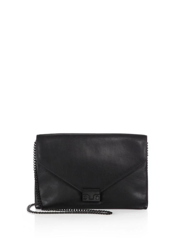 商品Loeffler Randall|Leather Envelope Lock Clutch,价格¥1566,第1张图片