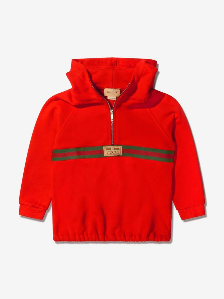 商品Gucci|Gucci Red Baby Unisex Felted Cotton Popover Jacket,价格¥1276,第1张图片