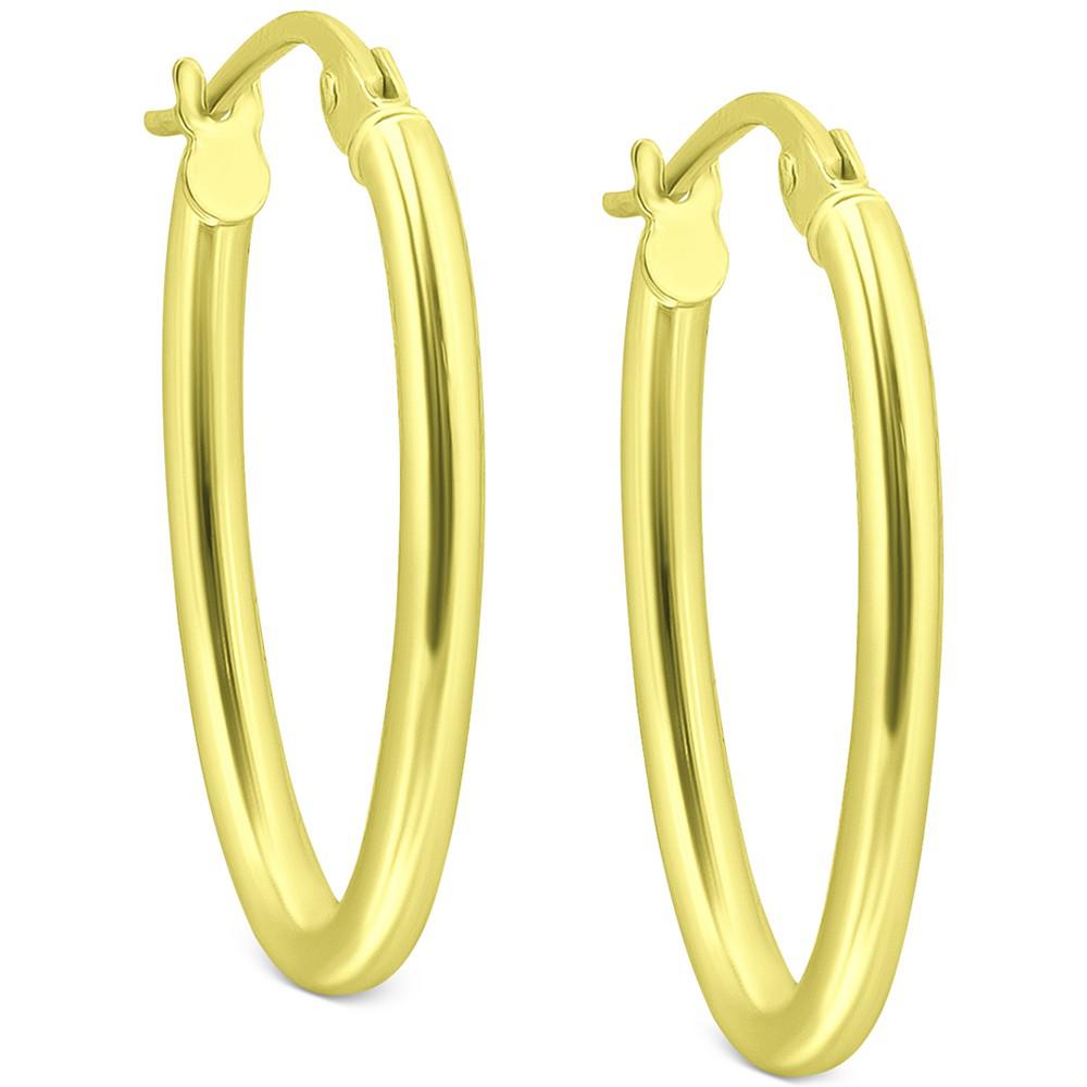 Polished Oval Small Hoop Earrings, 20mm, Created for Macy's商品第3张图片规格展示