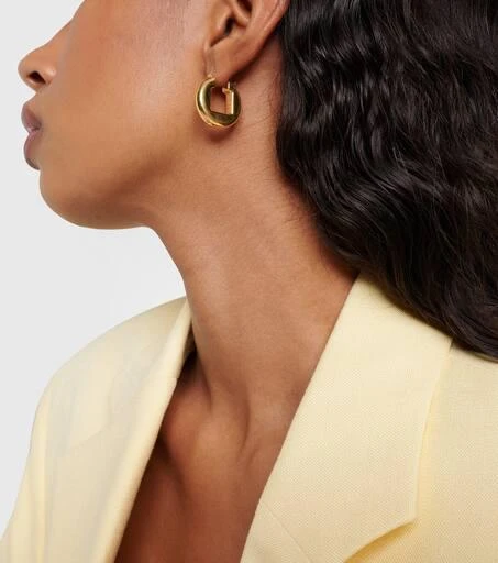 商品Jacquemus|Les Boucles圆形和方形耳环,价格¥3066,第2张图片详细描述