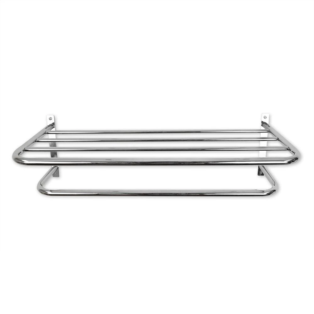 商品Home Basics|Home Basics Wall Mounted Bath Shelf with Towel Bar,价格¥241,第1张图片