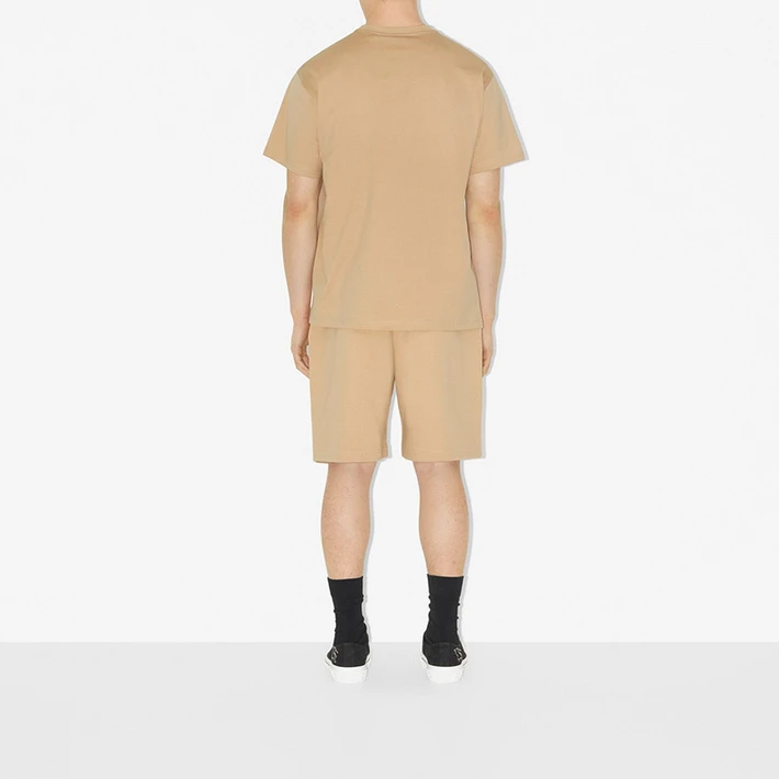 BURBERRY博柏利 23新款 男士柔黄褐色纯棉马术骑士T恤80727031 商品