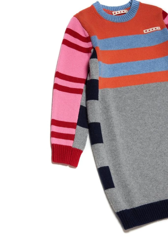 商品Marni|Marni Kids Logo Embroidered Colour-Block Knitted Dress,价格¥1151,第3张图片详细描述