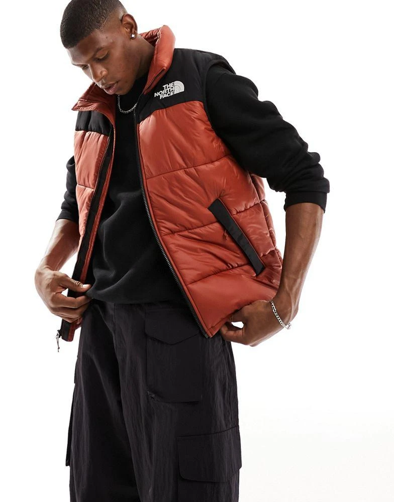 商品The North Face|The North Face Himalayan Insulated puffer gilet in brown and black,价格¥940,第1张图片