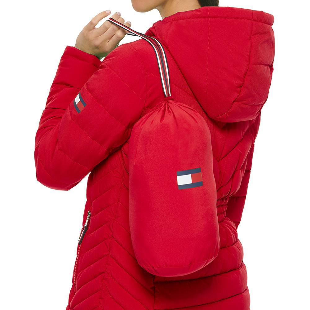 商品Tommy Hilfiger|Women's Hooded Packable Puffer Coat,价格¥588,第6张图片详细描述