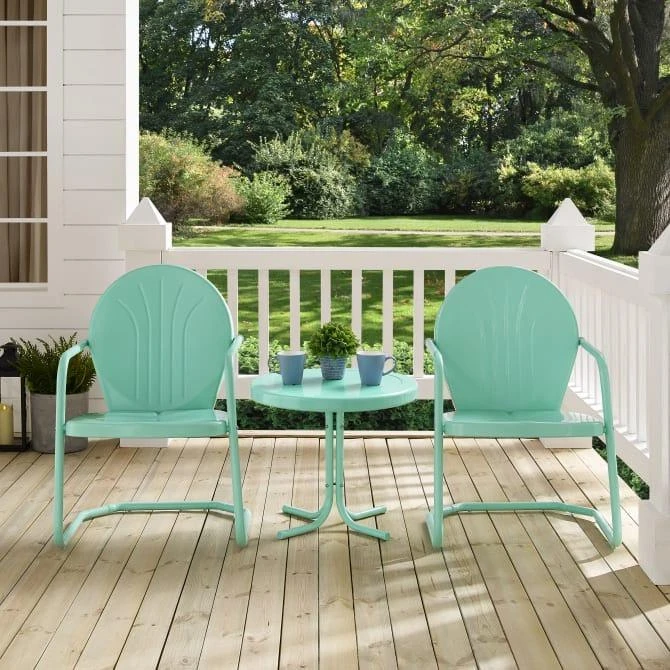 商品Crosley|Furniture Griffith 3pc Outdoor Chair Set,价格¥2719,第1张图片