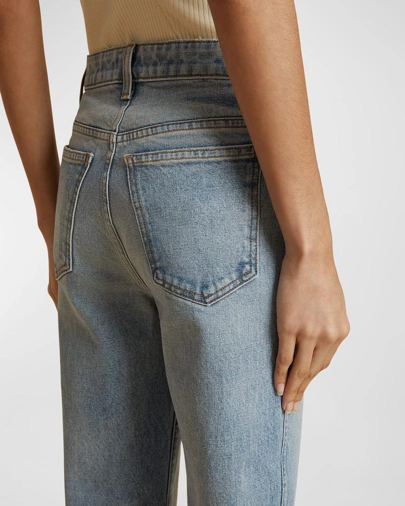 商品Khaite|Abigail High-Rise Straight-Leg Ankle Jeans,价格¥4744,第3张图片详细描述