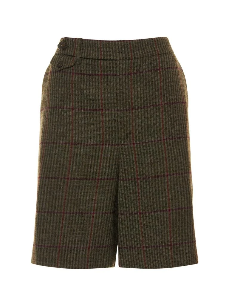 商品Ralph Lauren|Malou Guncheck Wool & Cashmere Shorts,价格¥2065,第1张图片