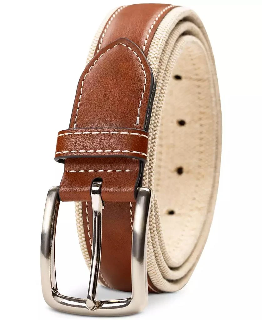 商品Club Room|Men's Canvas Overlay Belt, Created for Macy's,价格¥202,第2张图片详细描述