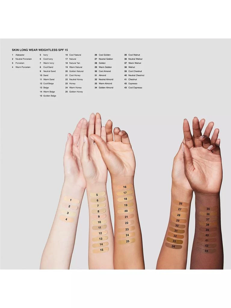 商品Bobbi Brown|Skin Long-Wear Weightless Foundation SPF 15,价格¥418,第5张图片详细描述