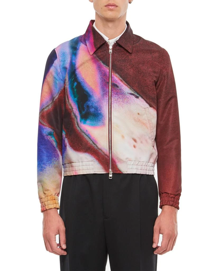 商品Alexander McQueen|Alexander McQueen Graphic Printed Bomber Jacket,价格¥10458,第1张图片