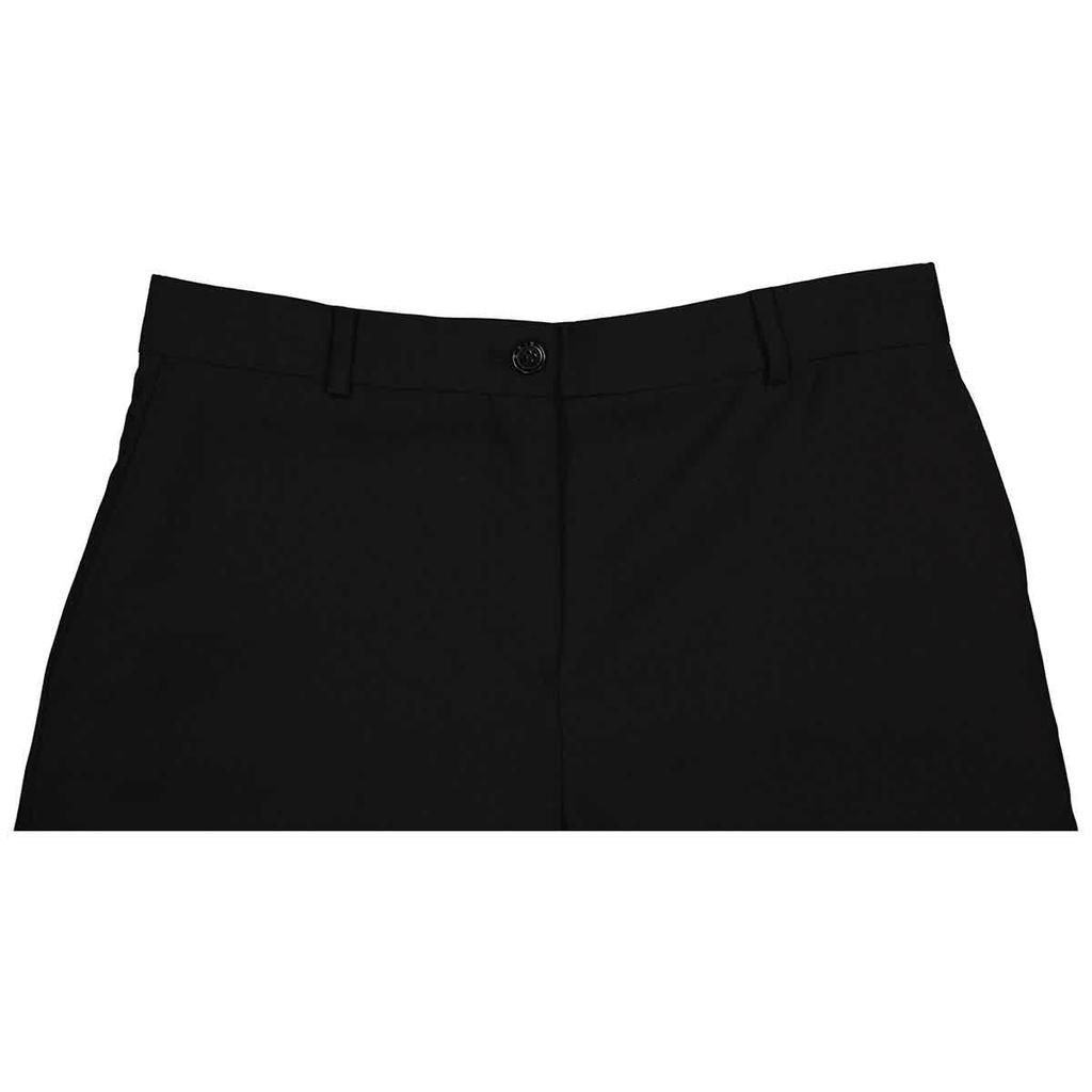 Ladies Black Geometric Print Panel Mohair Wool Shorts商品第3张图片规格展示