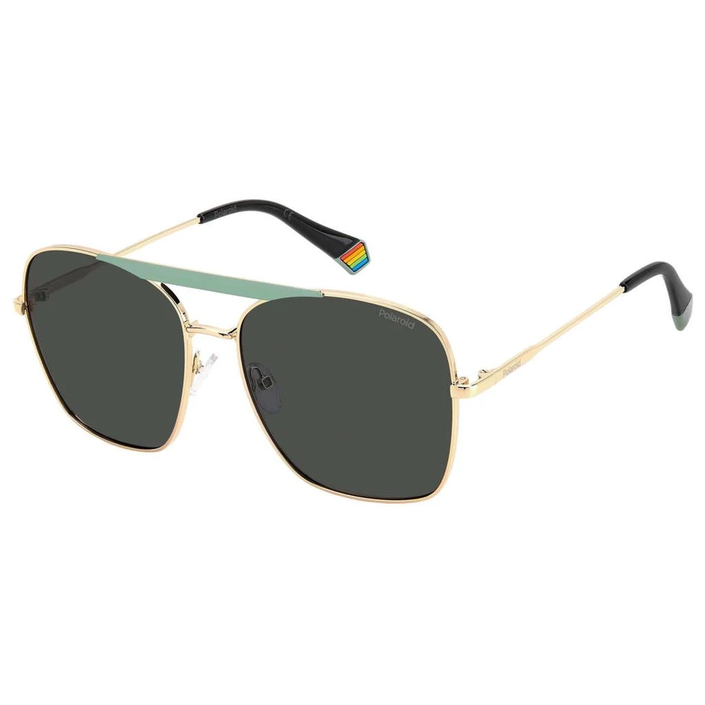 商品Polaroid|Polaroid Women's Gold Aviator Polarized Sunglasses,价格¥150,第1张图片