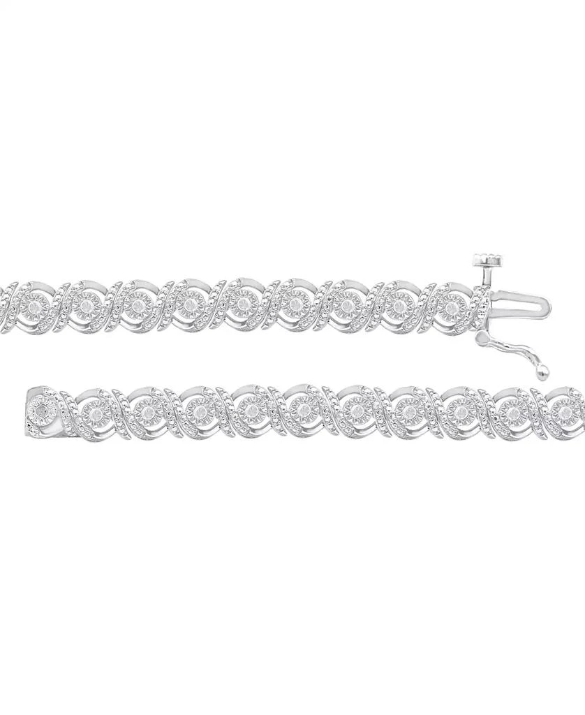 商品Macy's|Diamond Swirl Tennis Bracelet (1/2 ct. t.w.),价格¥741,第4张图片详细描述