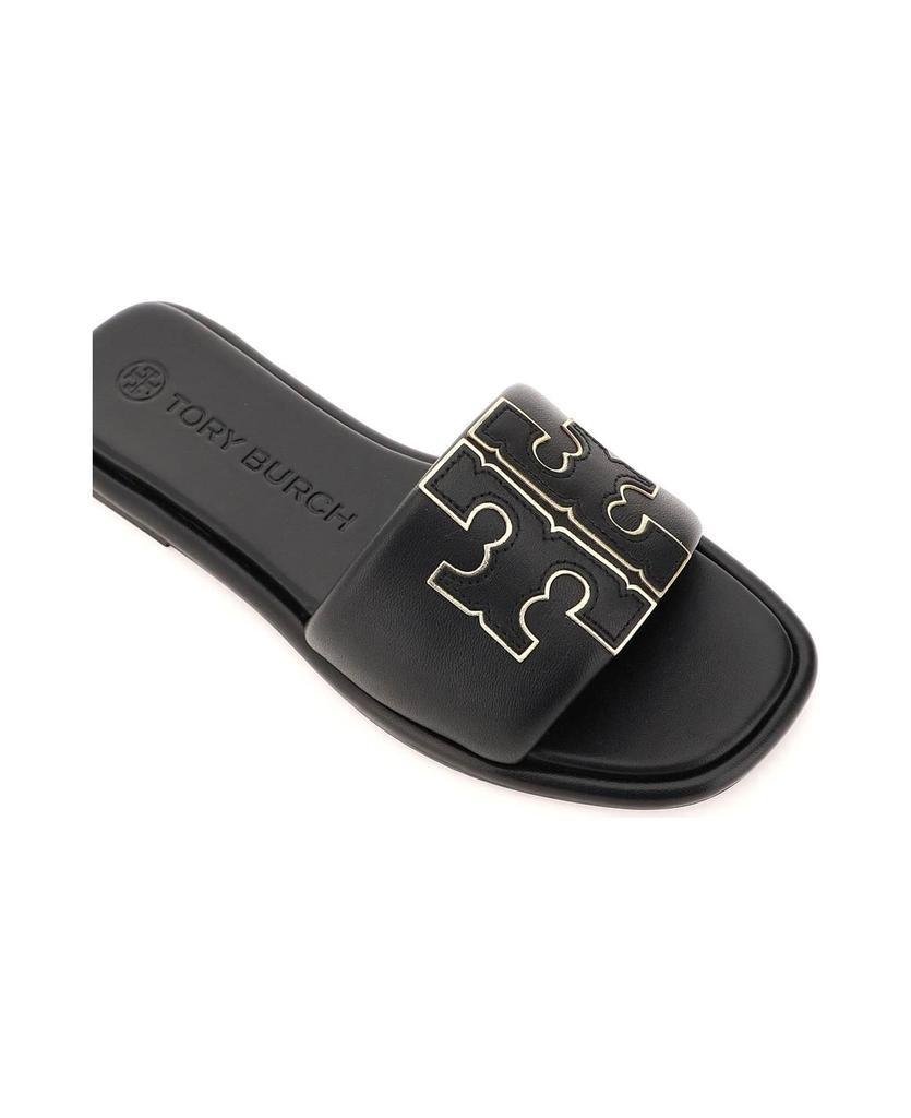 商品Tory Burch|'double T' Leather Sliders,价格¥1306,第6张图片详细描述