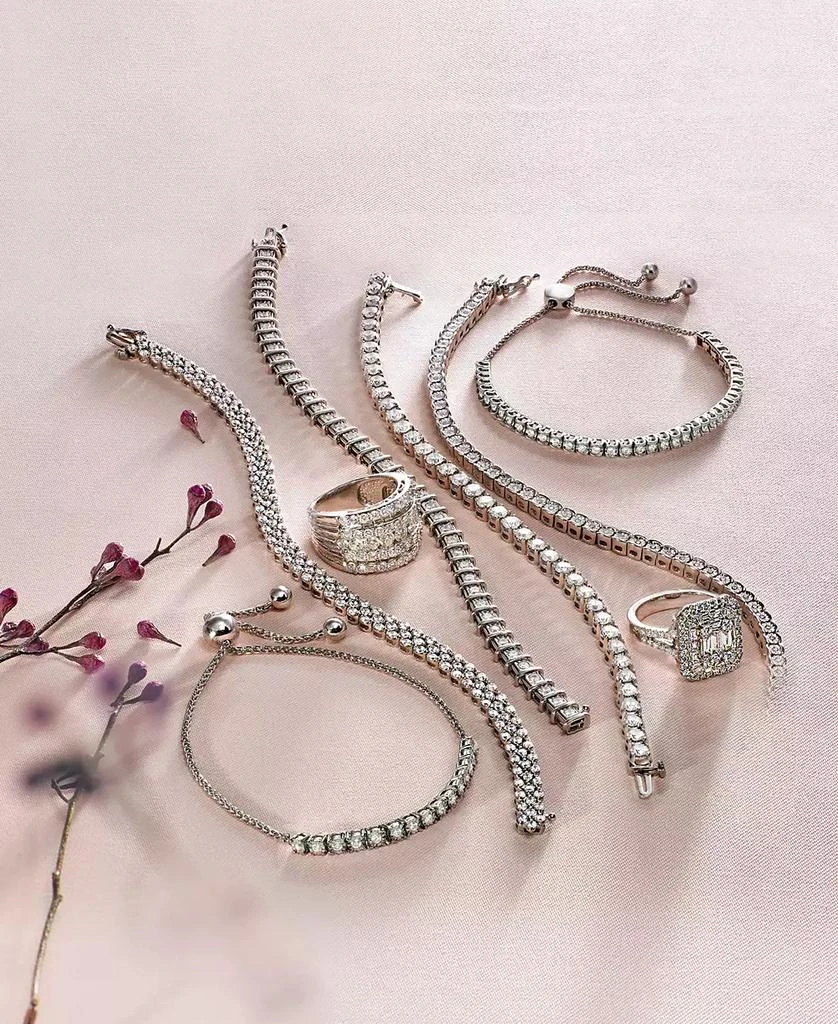商品Macy's|Diamond Illusion Tennis Bracelet (1/2 ct. t.w.) in Sterling Silver (Also available in Yellow or Rose Gold Over Silver),价格¥5215,第3张图片详细描述