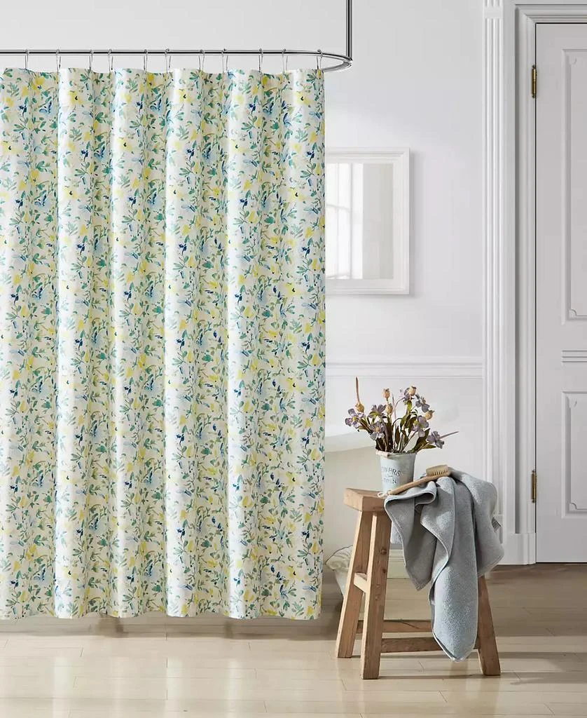 商品Laura Ashley|Nora Cotton Shower Curtain, 72" X 72",价格¥199,第1张图片