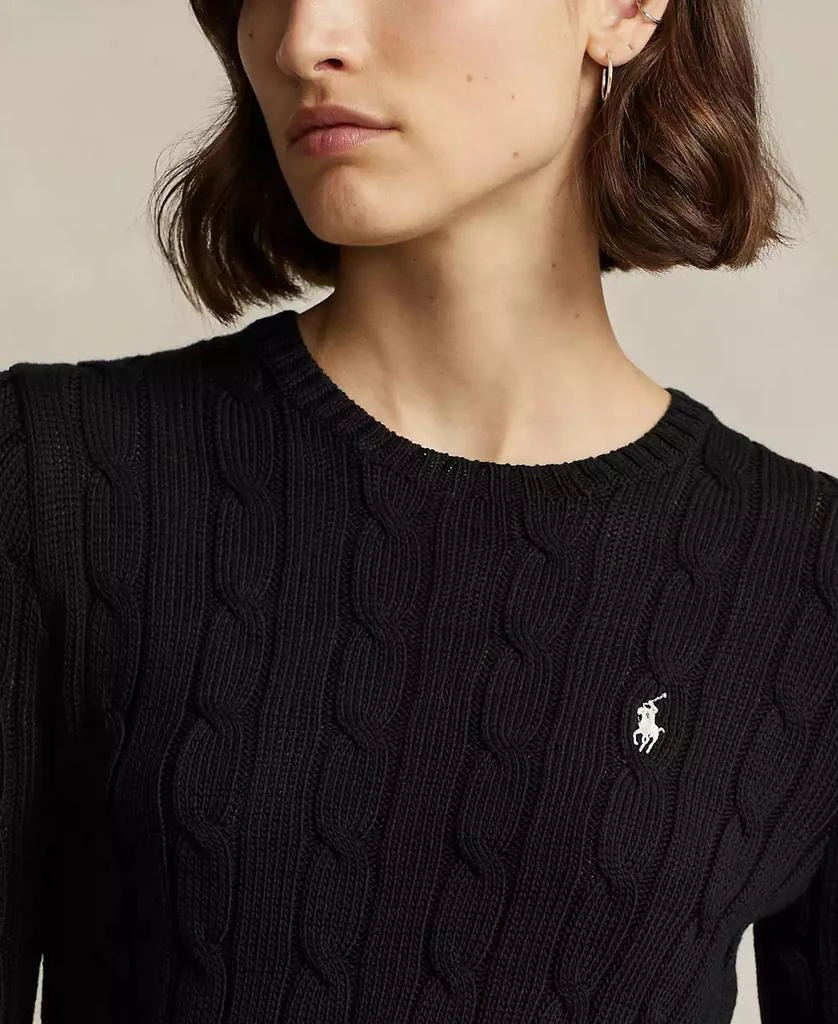 商品Ralph Lauren|Women's Cable-Knit Cotton Crewneck Sweater,价格¥1244,第3张图片详细描述