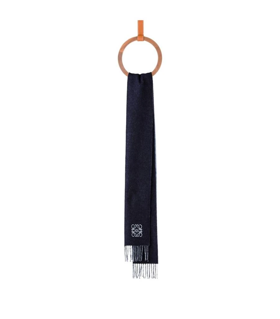 商品Loewe|Cashmere-Wool Two-Tone Anagram Scarf,价格¥2214,第1张图片