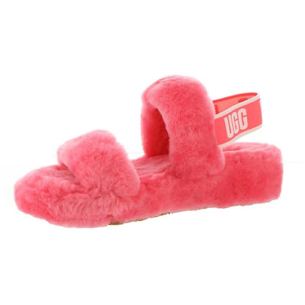 Ugg Womens Oh Yeah Shearling Open Toe Slip-On Slippers 商品