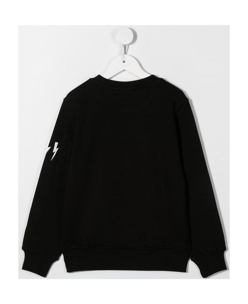商品Neil Barrett|Black Cotton Sweatshirt,价格¥809,第4张图片详细描述