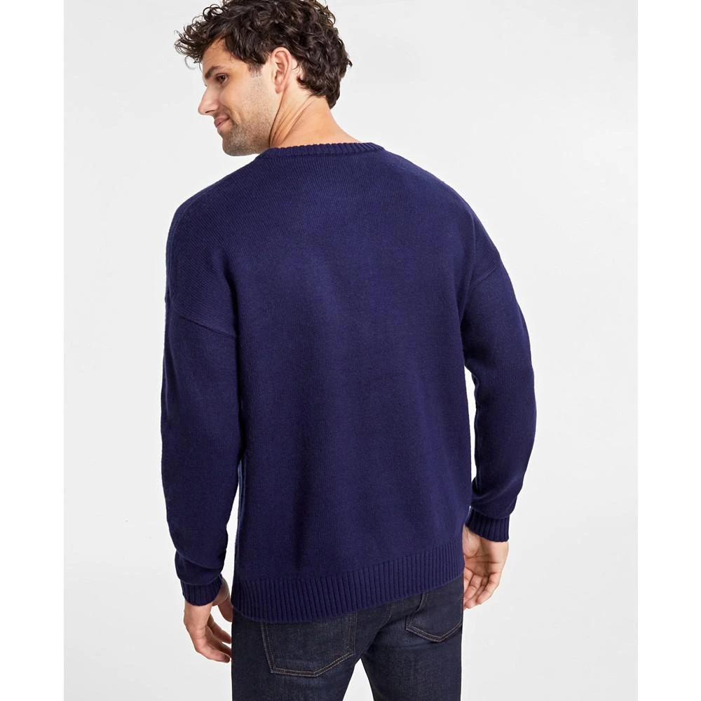 商品Charter Club|Holiday Lane Men's Snowflake Crewneck Sweater, Created for Macy's,价格¥277,第2张图片详细描述