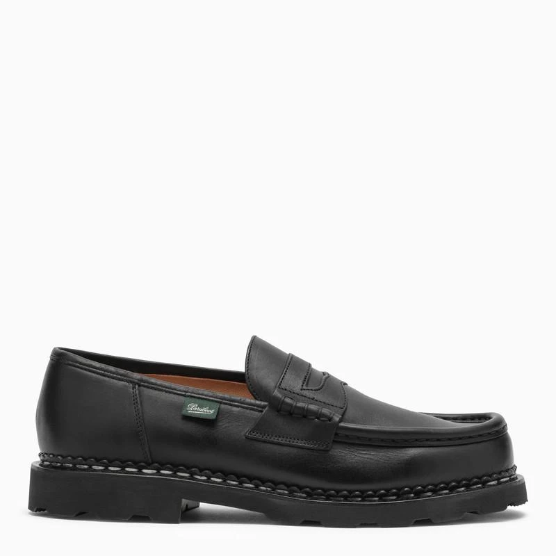 商品Paraboot|Black leather loafer,价格¥3739,第1张图片