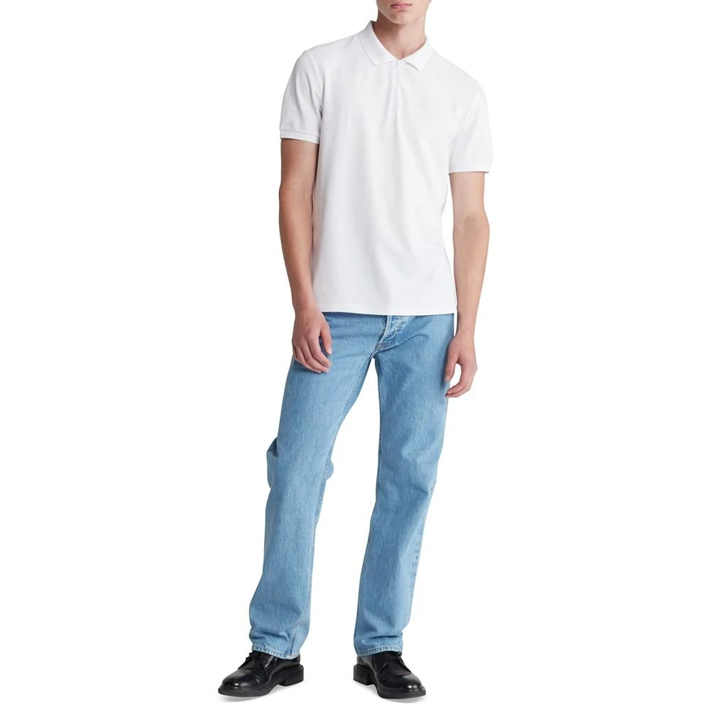 商品Calvin Klein|Men's Athletic Tech Zip Polo Shirt,价格¥277,第4张图片详细描述