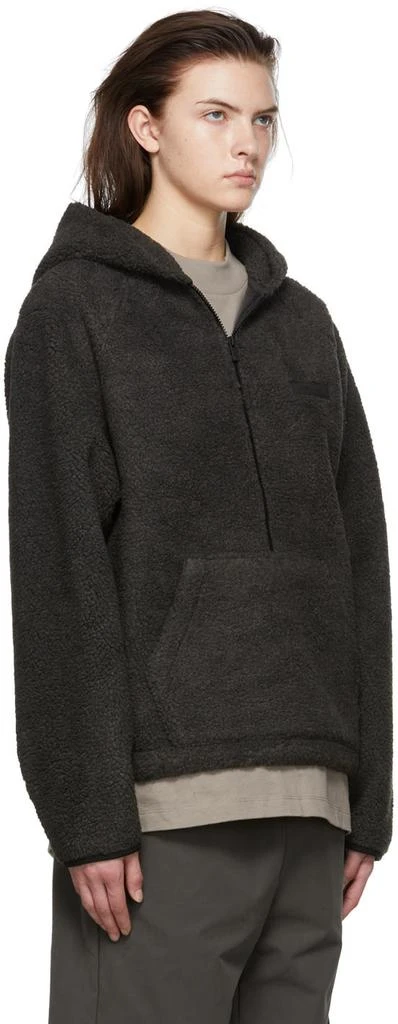 商品Essentials|Black Polyester Hoodie,价格¥571,第2张图片详细描述