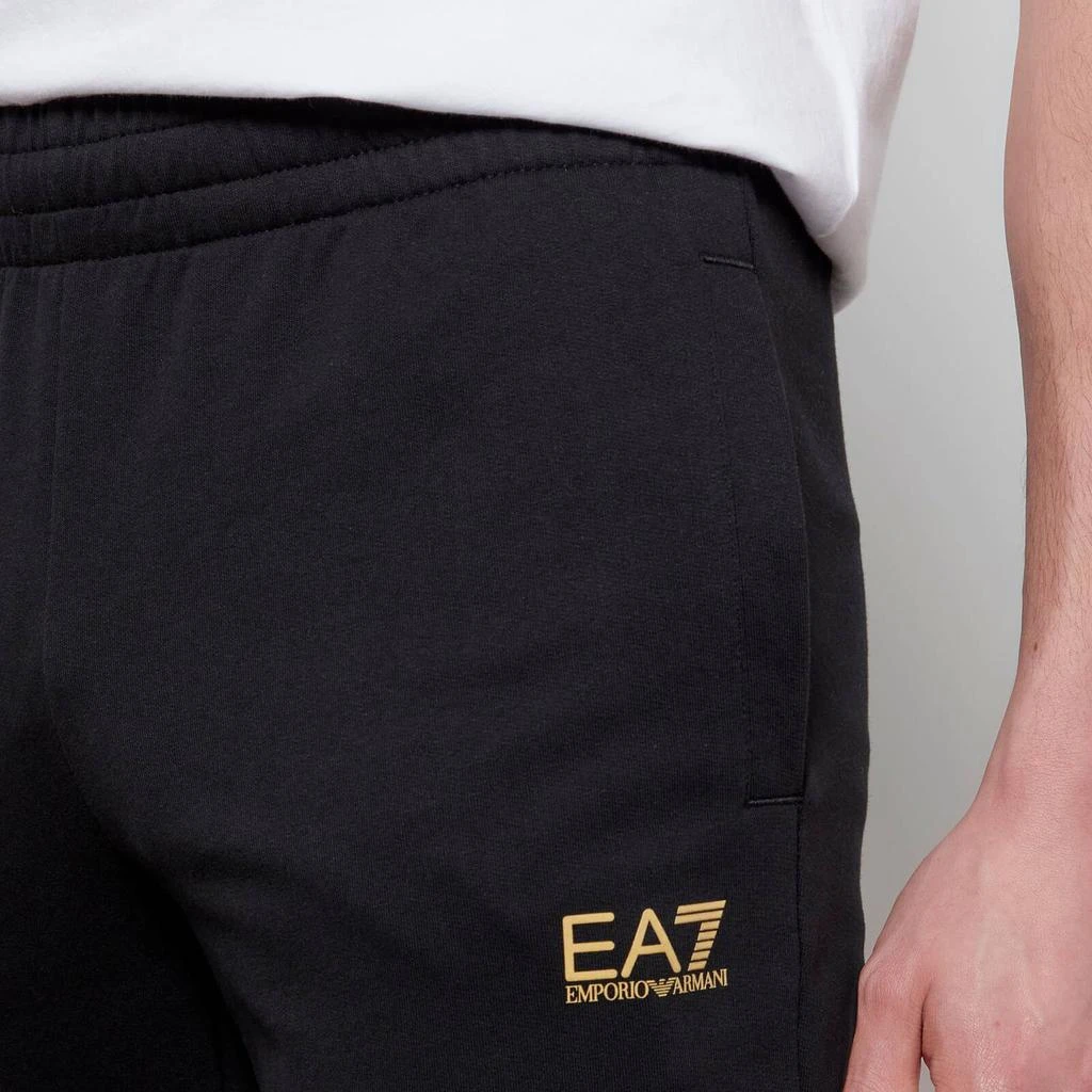 商品EA7|EA7 Men's Core Identity French Terry Joggers - Black/Gold,价格¥440,第4张图片详细描述