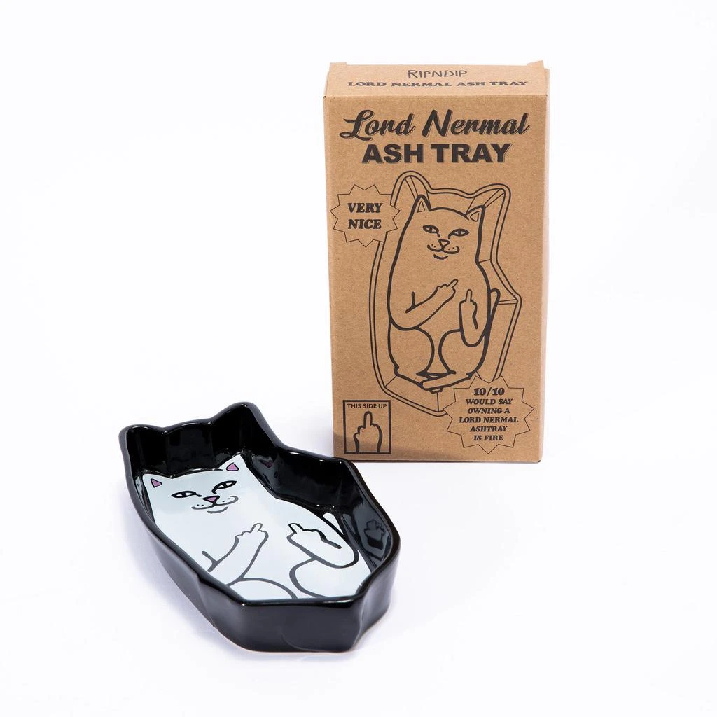 商品RIPNDIP|Lord Nermal Ceramic Ash Tray (Black),价格¥136,第2张图片详细描述