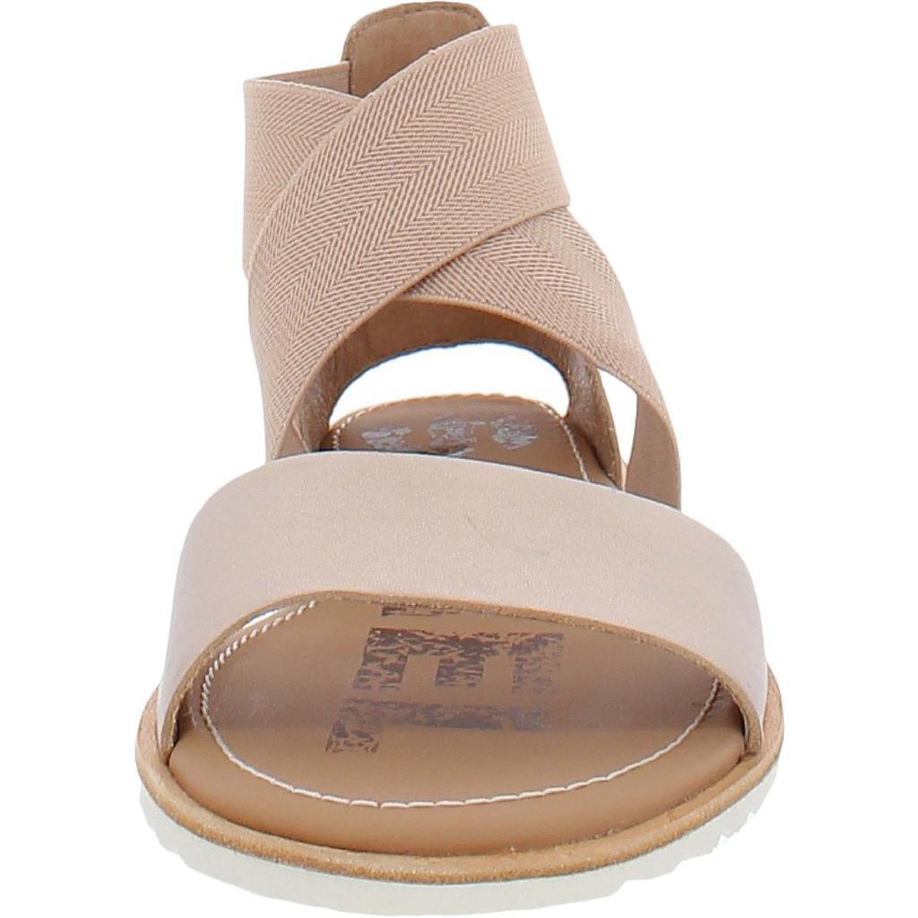 商品SOREL|Sorel Womens Ella Leather Open Toe Flat Sandals,价格¥401,第5张图片详细描述