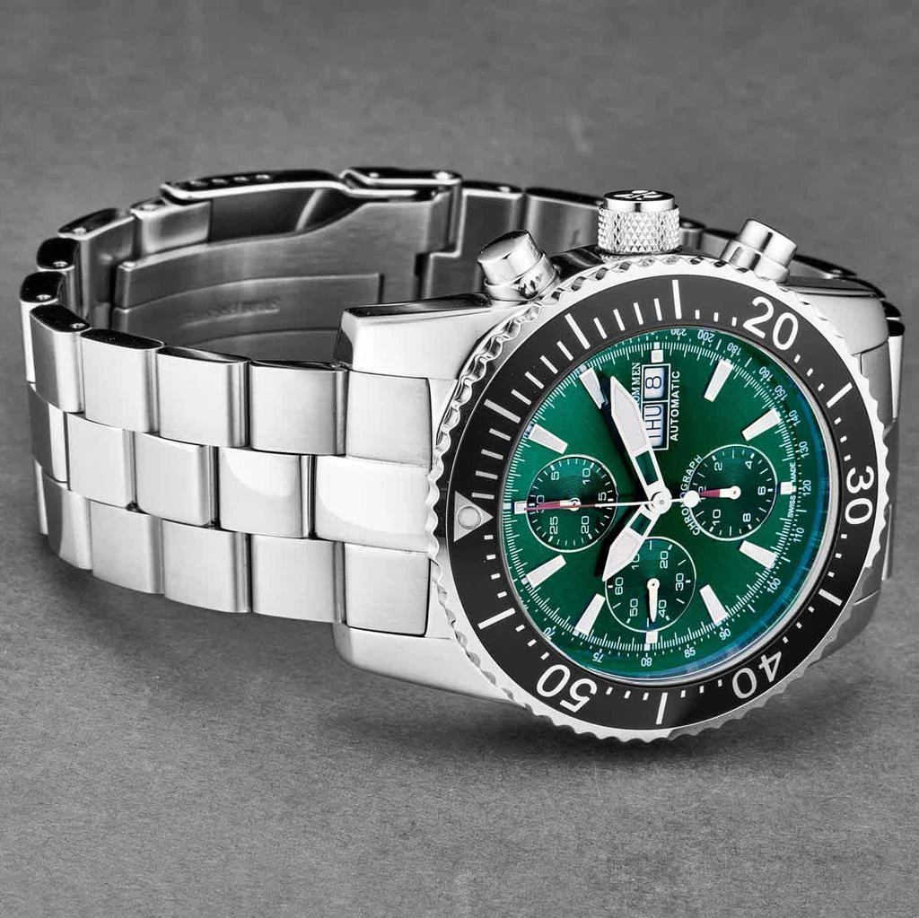 商品Revue Thommen|Diver Chronograph Automatic Green Dial Men's Watch 17030.6122,价格¥7887,第2张图片详细描述