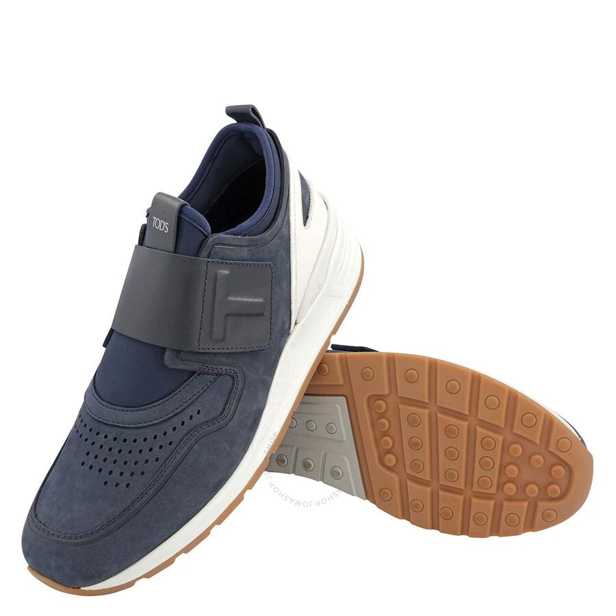 商品Tod's|Suede And Fabric Velcro Strap Sneakers,价格¥923,第3张图片详细描述